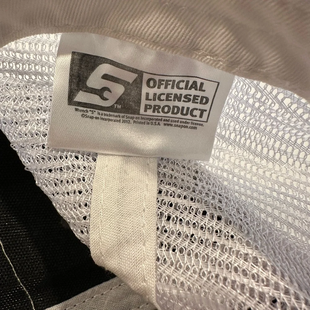 Snap-On Tools Mesh Snapback Hat Brown Gray White - Picture 4 of 5